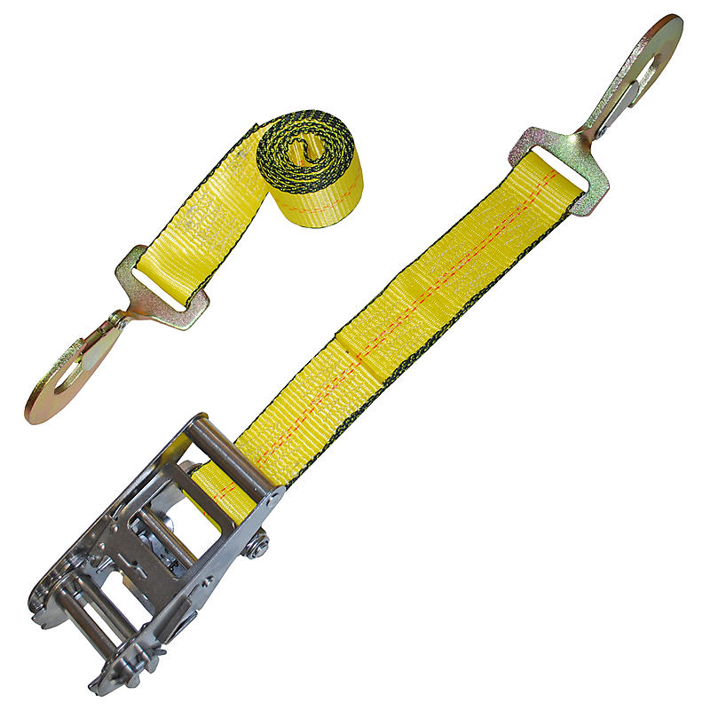 2-Inch Ratchet Strap With Twisted Snap Hooks 2 Inch Ratchet Straps With Snap Hooks